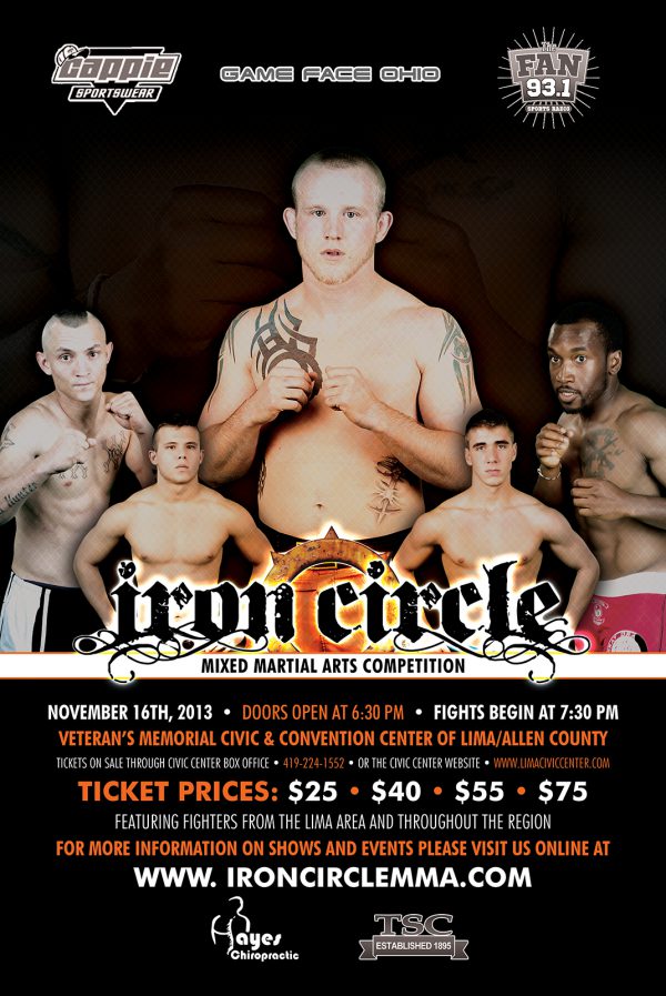 Iron Circle MMA event poster