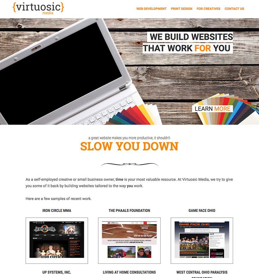 Virtuosic Media website